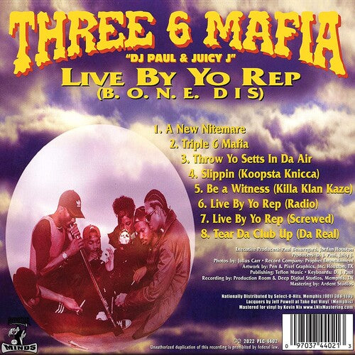 Three 6 Mafia - Live By Yo Rep - LP Vinyl Record Hub