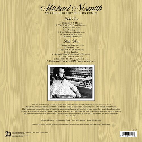 Michael Nesmith - And The Hits Just Keep On Comin' - LP Vinyl Record Hub