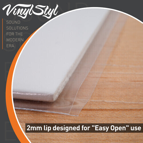Vinyl Styl - 12 Inch Vinyl Record Outer Sleeve Polyethylene - 50 Count Vinyl LP Hub
