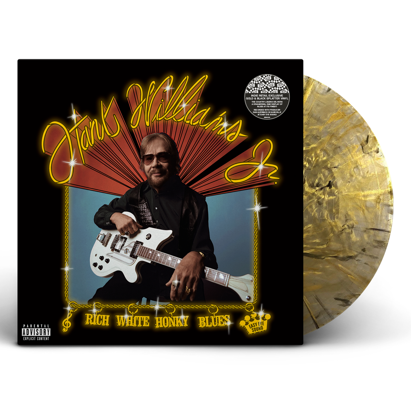 Hank Williams Jr. - Rich White Honky Blues - Indie LP Vinyl Record Hub