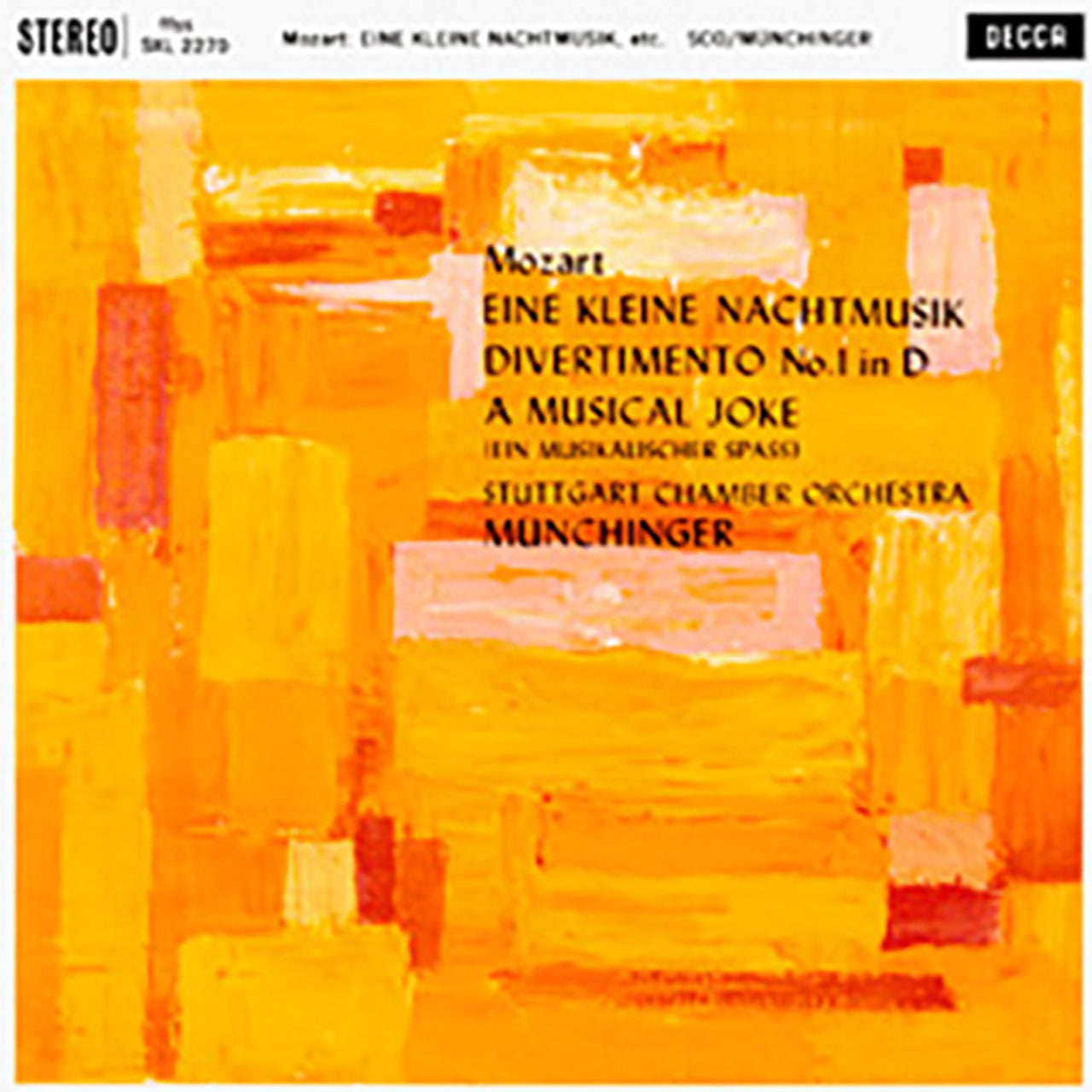Karl Munchinger - Mozart: Eine Kleine Nachtmusik/ Divertimento No. 1/ A Musical Joke - Speakers Corner LP Vinyl LP Hub