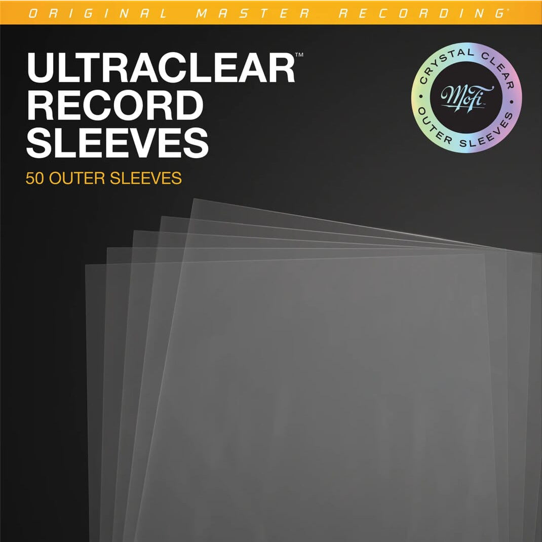 Mobile Fidelity - UltraClear Record Outer Sleeves (50pk, Crystal Clear) Vinyl LP Hub