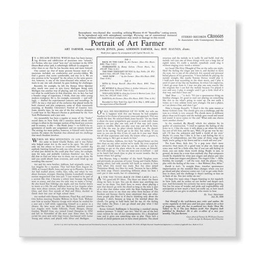 Art Farmer - Portrait of Art Farmer - Contemporary LP Vinyl Record Hub
