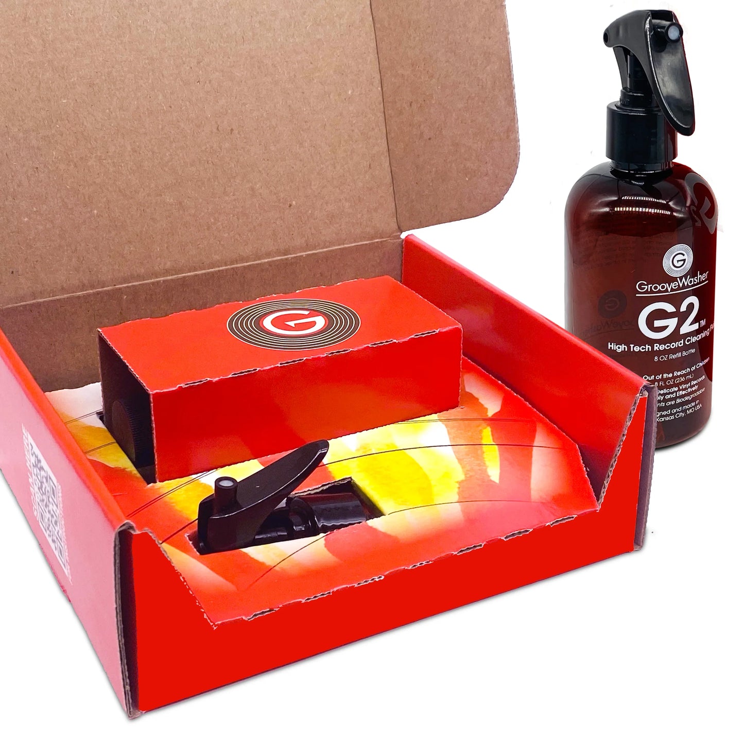 Groovewasher - G2 High Tech Record Cleaning Fluid 8 Oz Refill Bottle Vinyl LP Hub