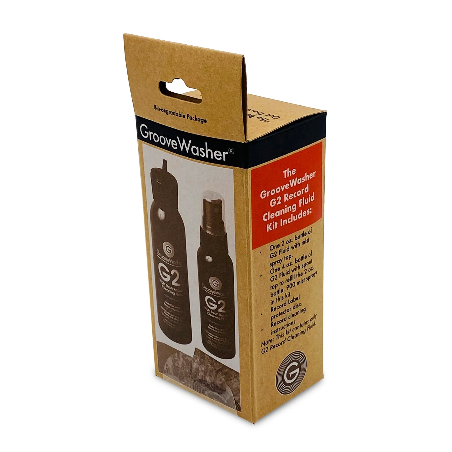 GrooveWasher - G2 Record Cleaning Fluid Kit (2oz. Mist Spray & 4oz. Refill) Vinyl LP Hub