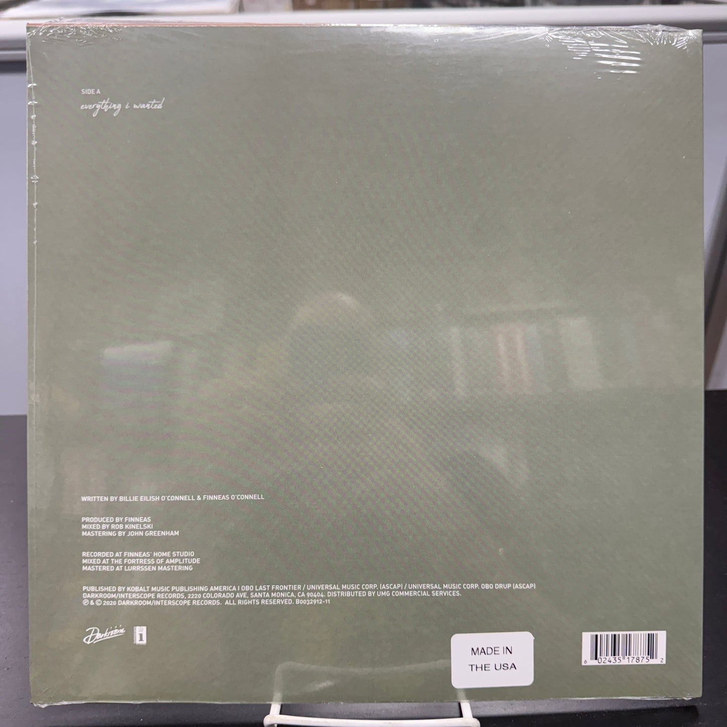 Billie Eilish - Everything I Wanted - 12" Vinyl Record Hub