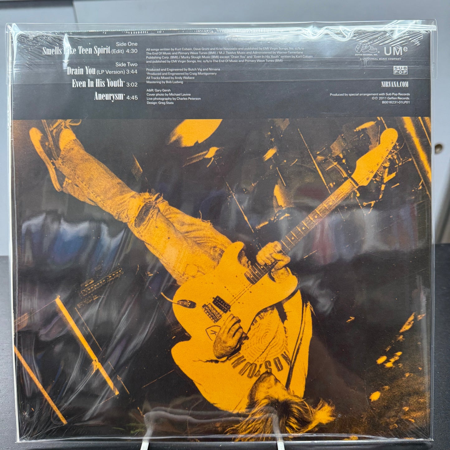 Nirvana - Smells Like Teen Spirit - Red 10" Vinyl Record Hub