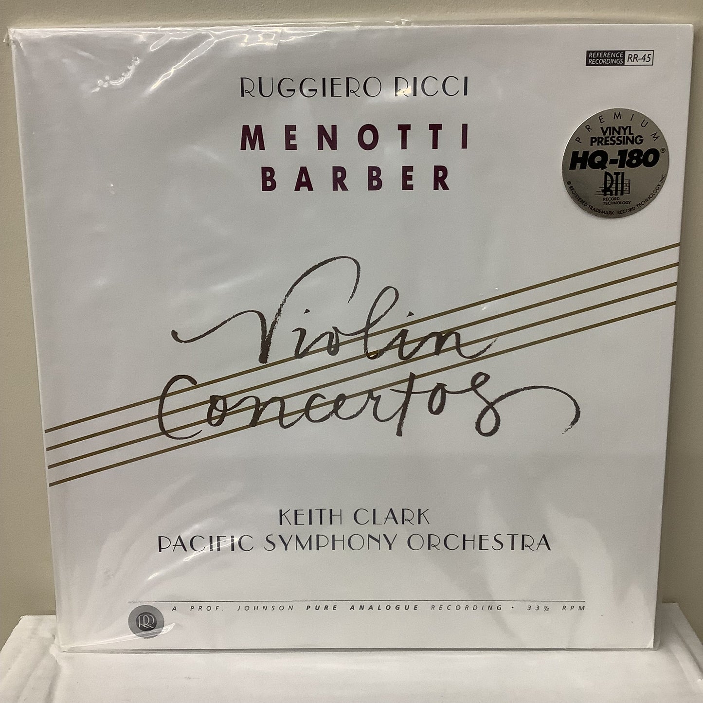 Menotti/Barber - Violin Concertos - LP Vinyl Record Hub