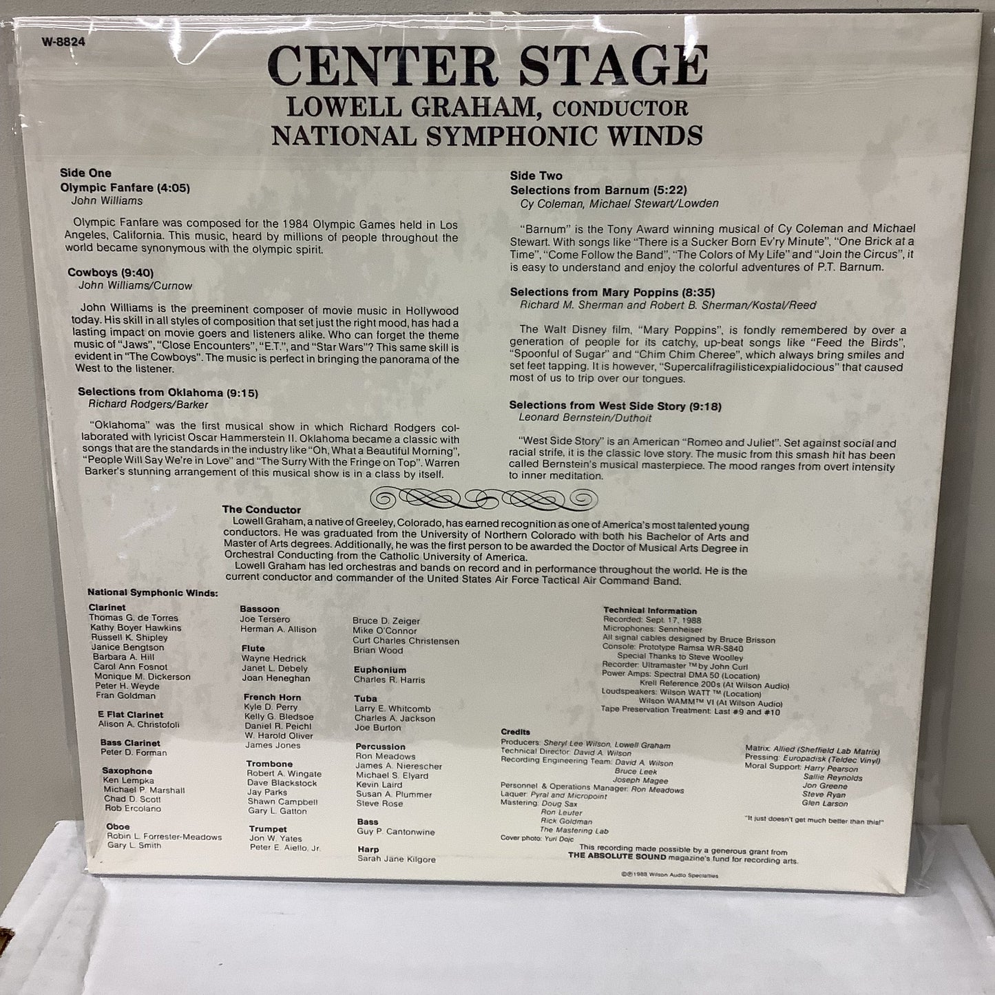 Lowell Graham - Center Stage - Wilson Audio LP Vinyl Record Hub