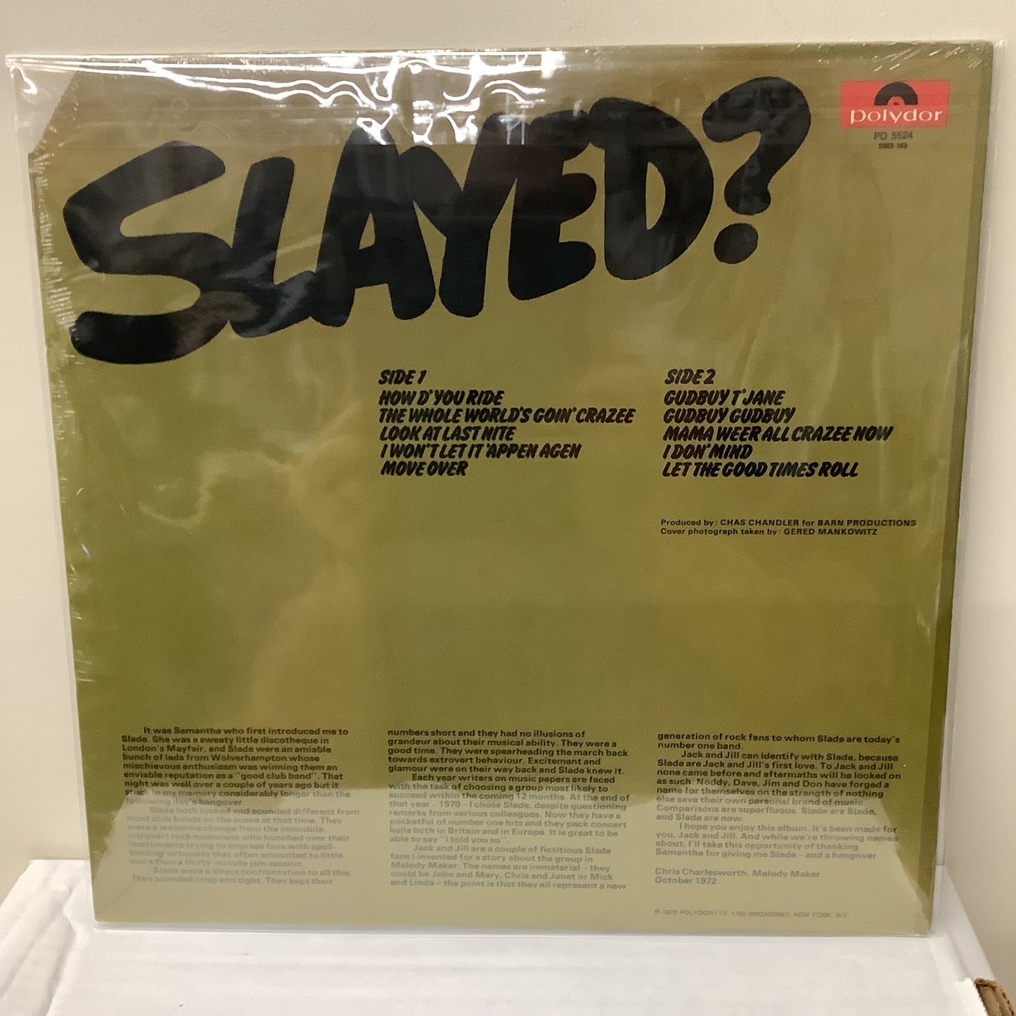 Slade - Slayed? - LP Vinyl Record Hub