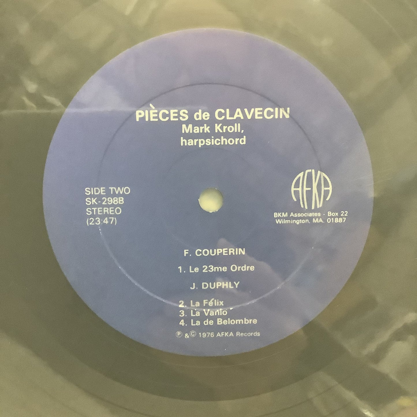 Mark Kroll - Pièces de Clavecin - AFKA LP Vinyl Record Hub