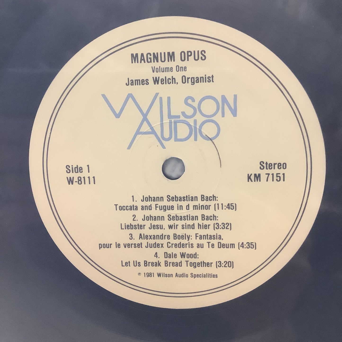 James Welch - Magnum Opus - Wilson Audio LP Vinyl Record Hub