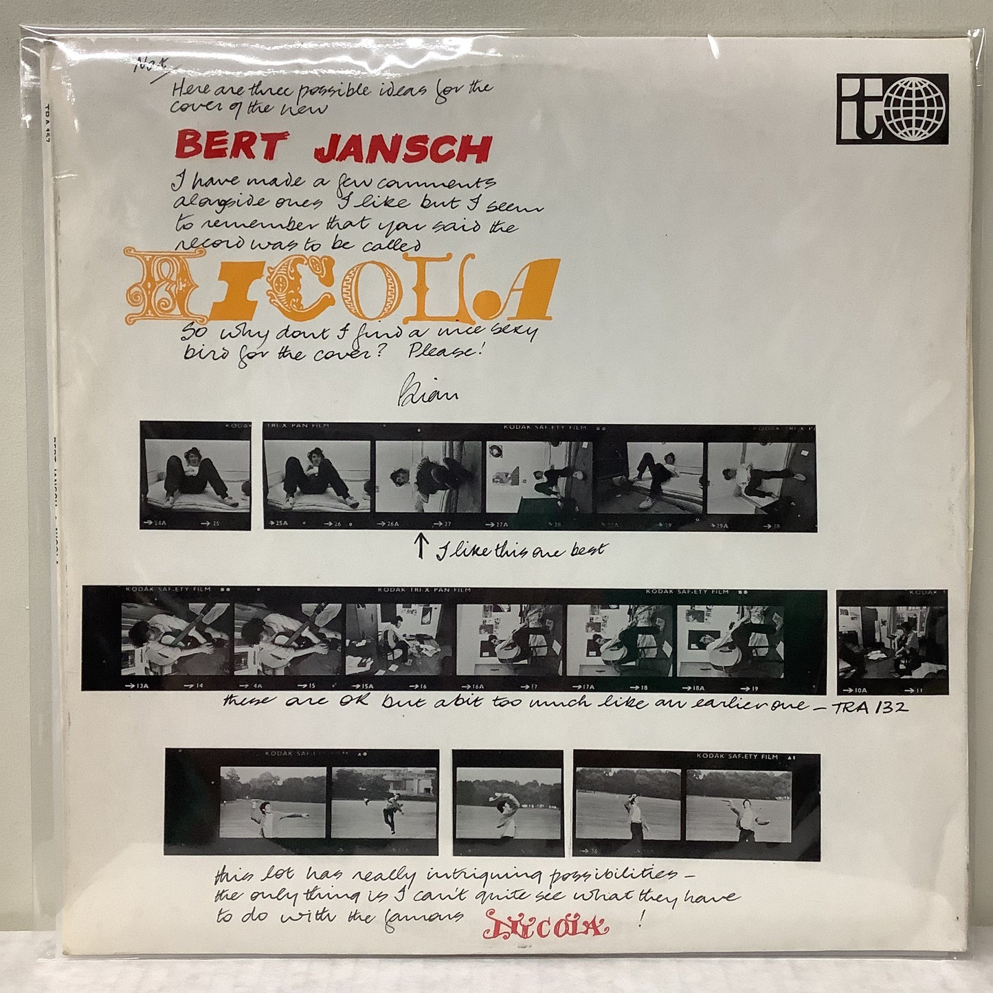 Bert Jansch - Nicola - LP Vinyl Record Hub