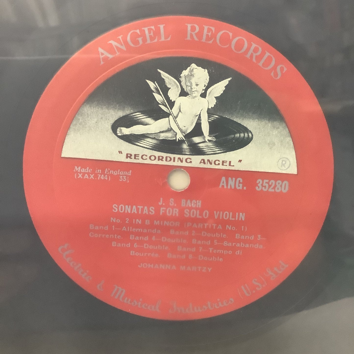 Johanna Martzy/J.S. Bach - Sonatas and Partitas for Violin Solo - Angel LP Vinyl Record Hub