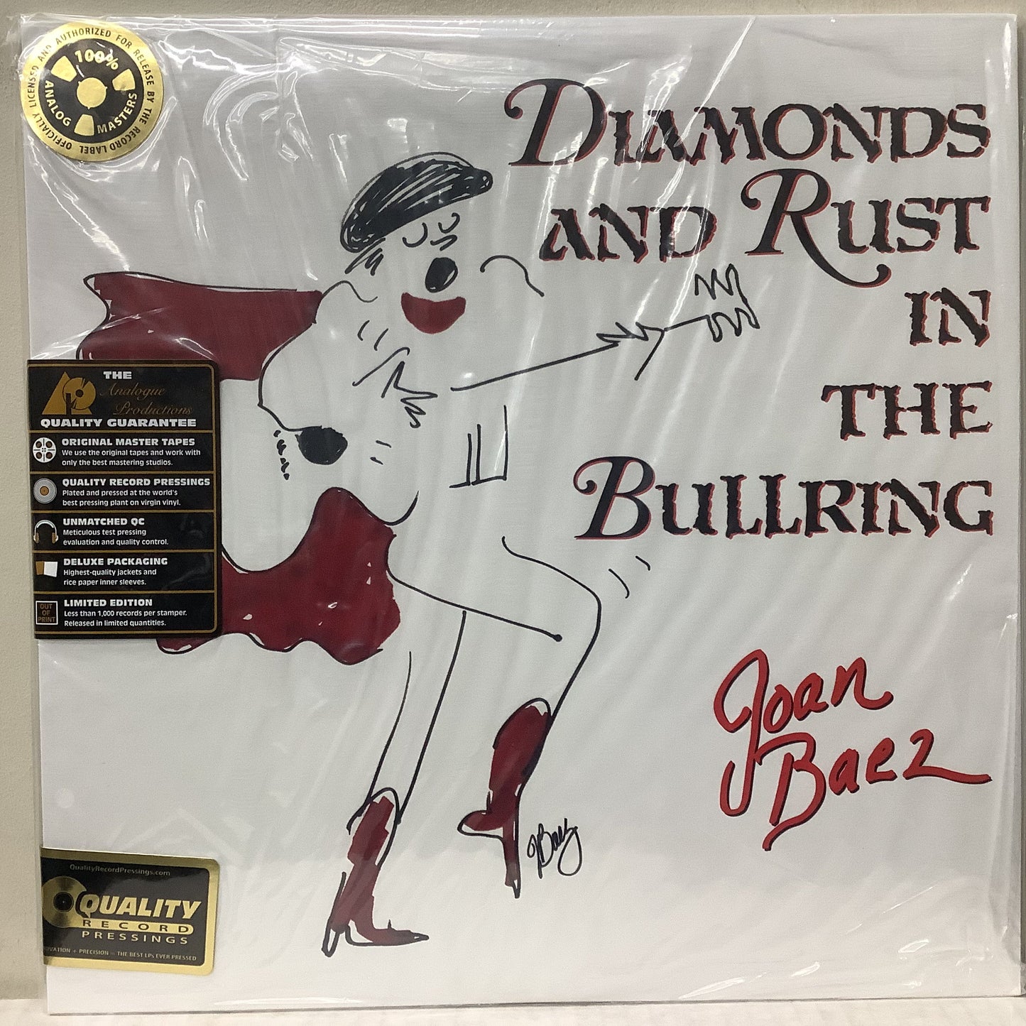 Joan Baez - Diamonds and Rust in the Bullring - Analogue Productions LP Vinyl Record Hub