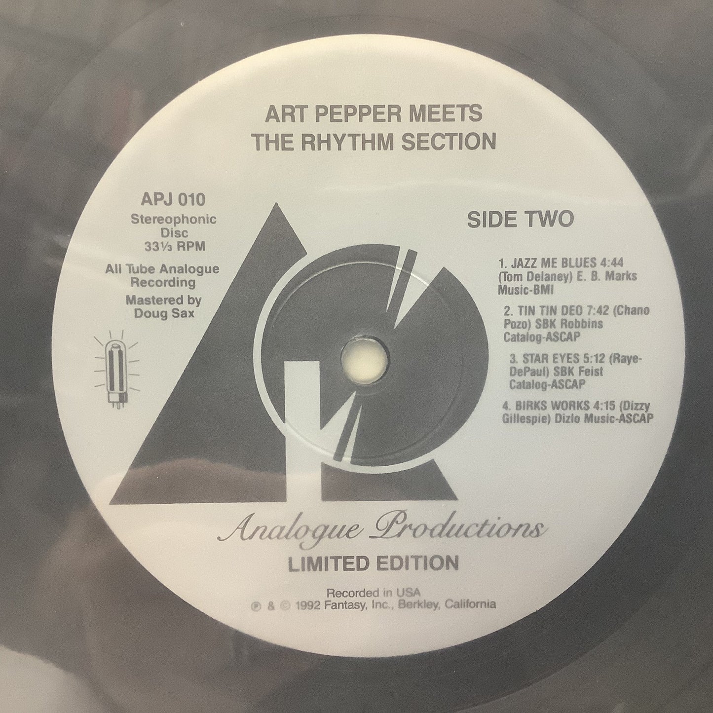 Art Pepper - Meets The Rhythm Section - Analogue Producrtions LP Vinyl Record Hub