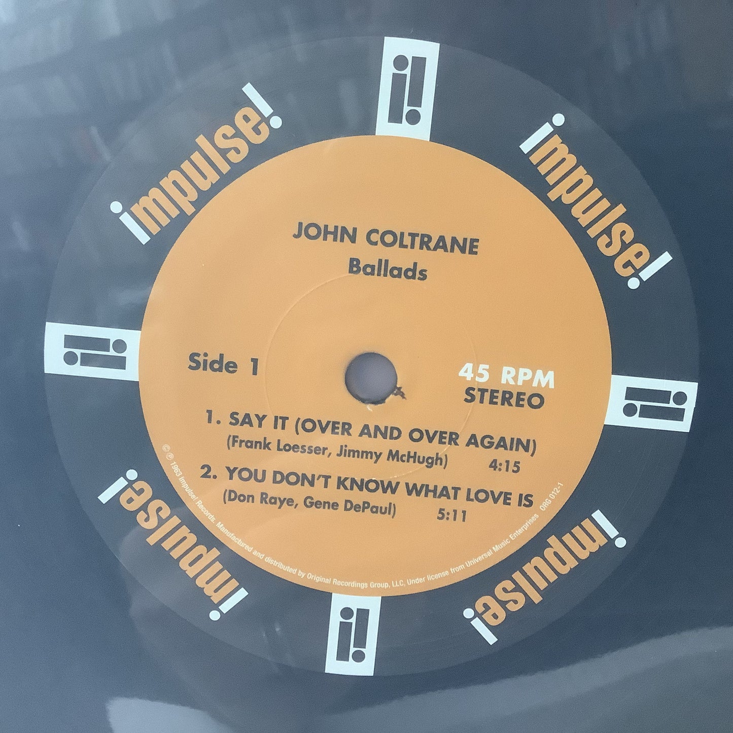 Jiohn Coltrane - Ballads - ORG 45RPM 2x LP Vinyl Record Hub