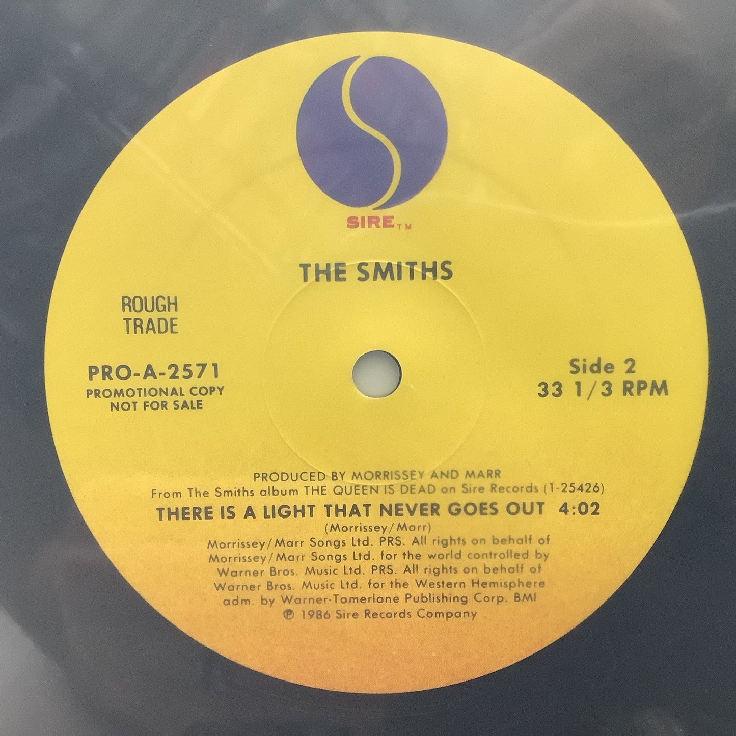 The Smiths - There Is A Light That Never Goes Out - US Promo 12" Vinyl Record Hub