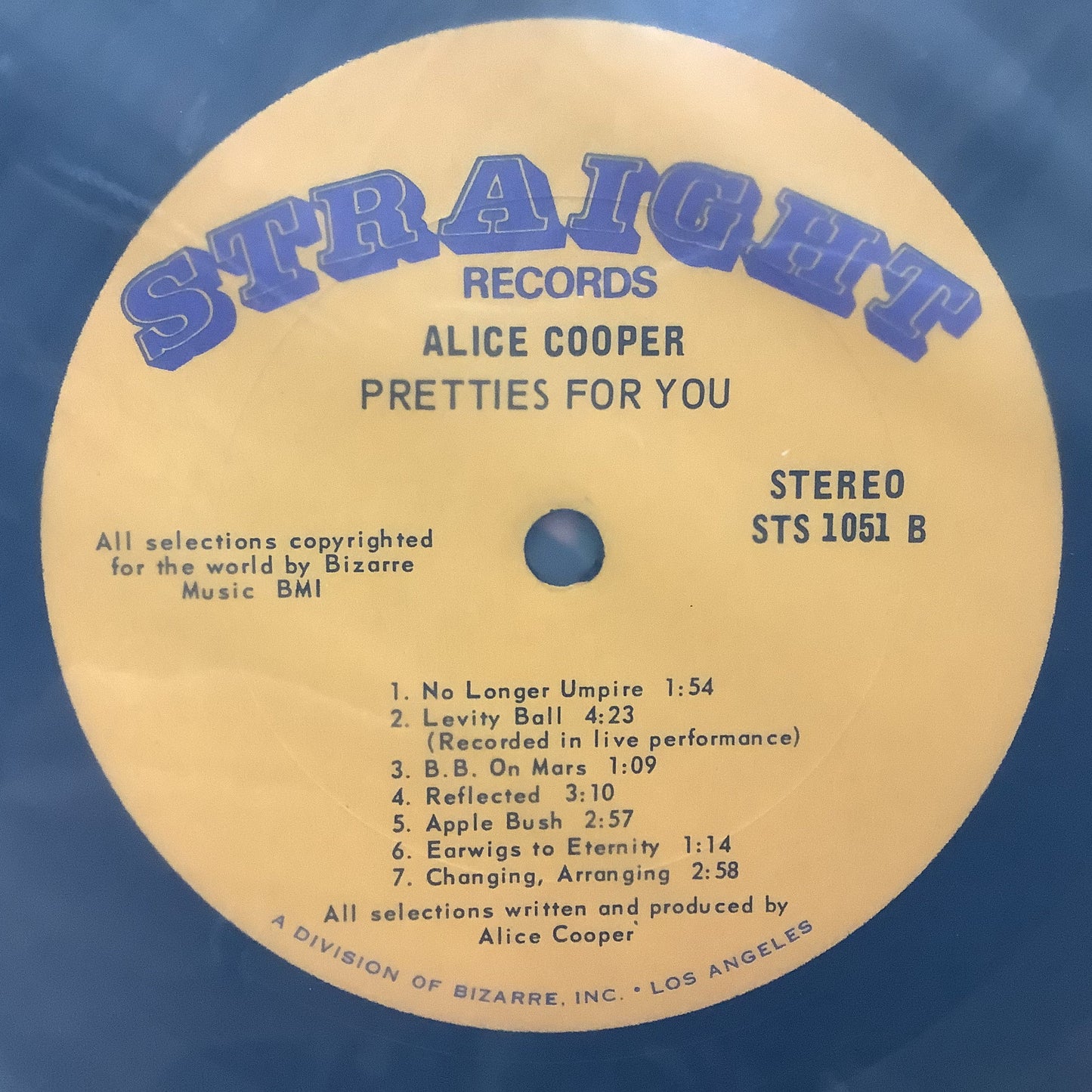 Alice Cooper - Pretties for You - Autographed Straight LP Vinyl Record Hub
