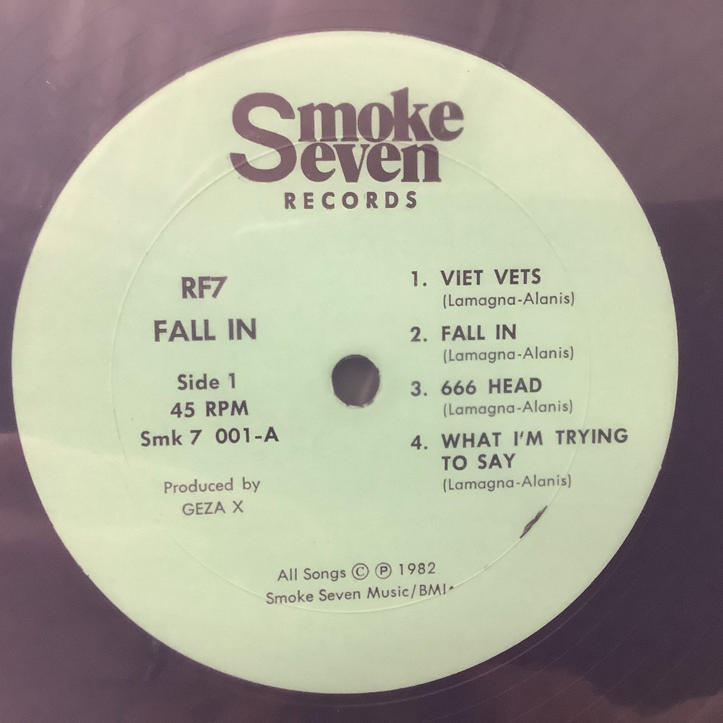 RF7 - Fall In - Smoke Seven LP Vinyl Record Hub