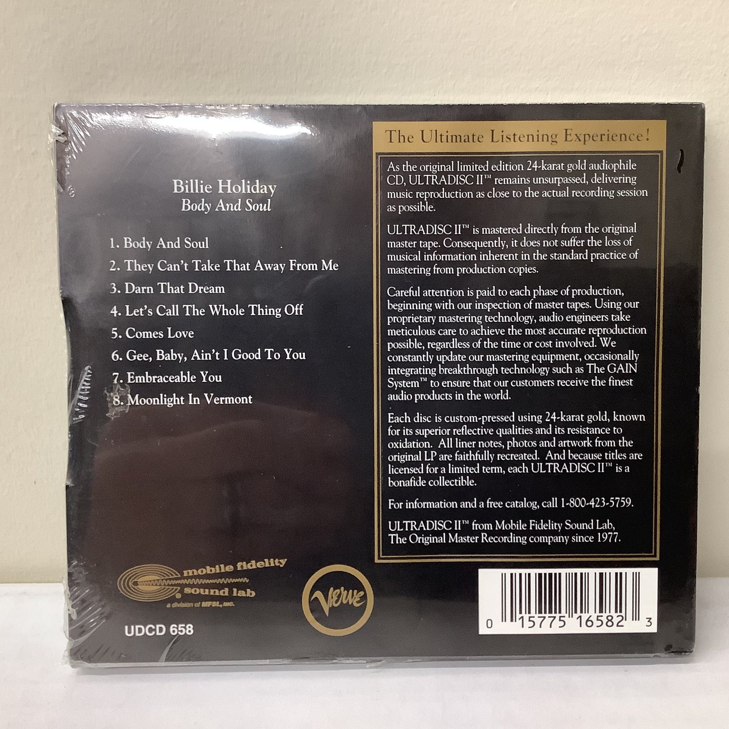 Billie Holiday - Body and Soul - MFSL UDCD Vinyl Record Hub