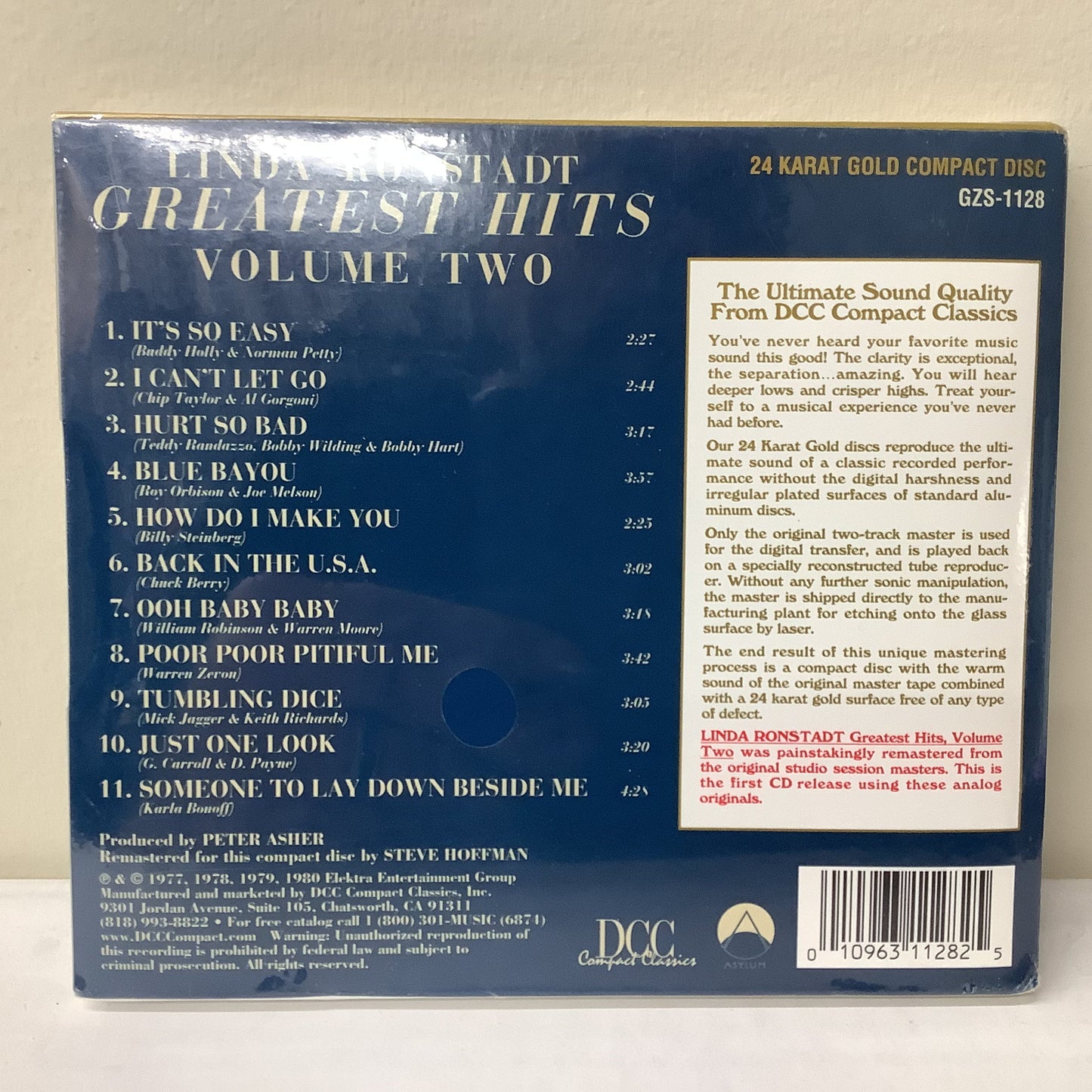 Linda Ronstadt- Greatest Hits - DCC CD Vinyl Record Hub