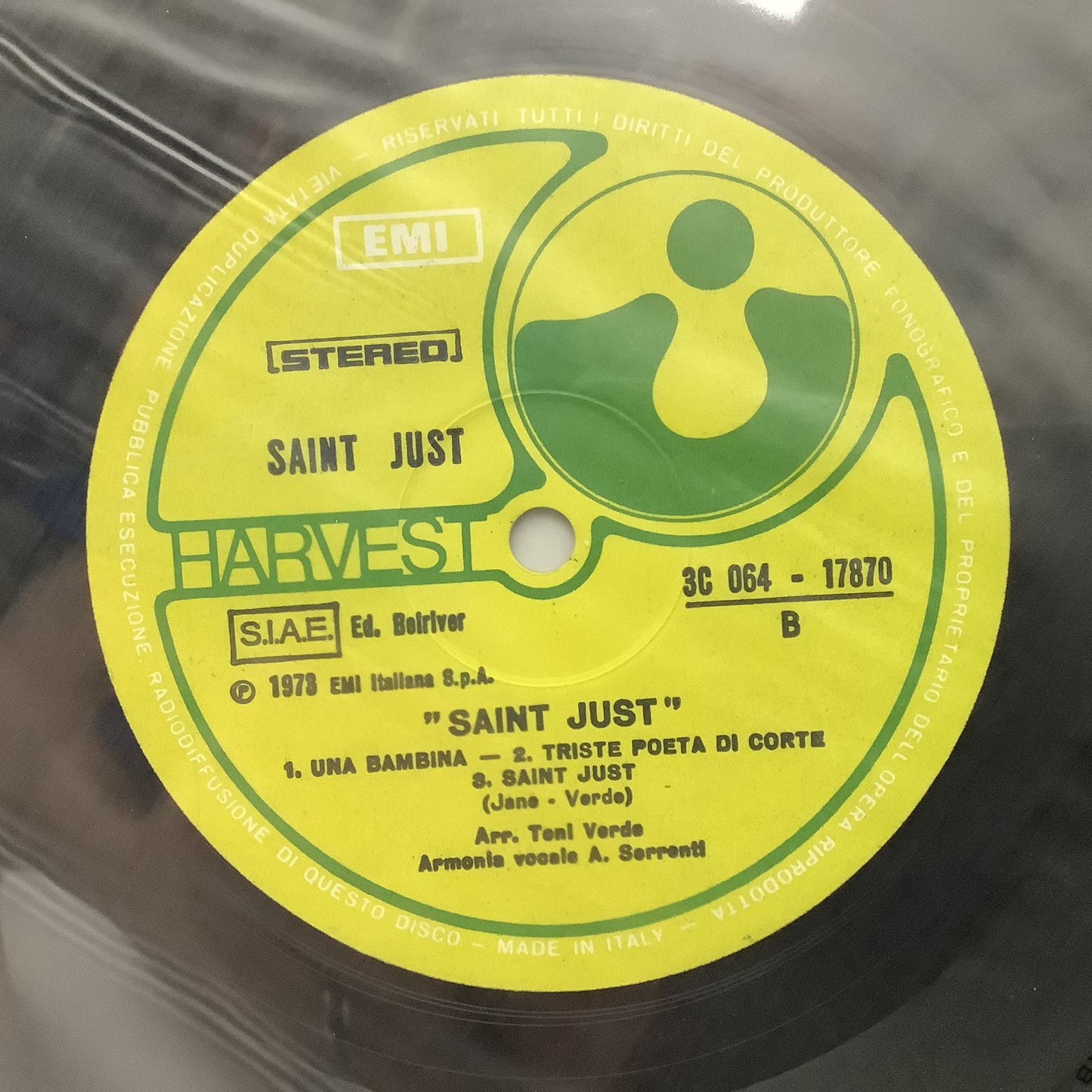 Saint Just - Saint Just - Italian LP Vinyl Record Hub