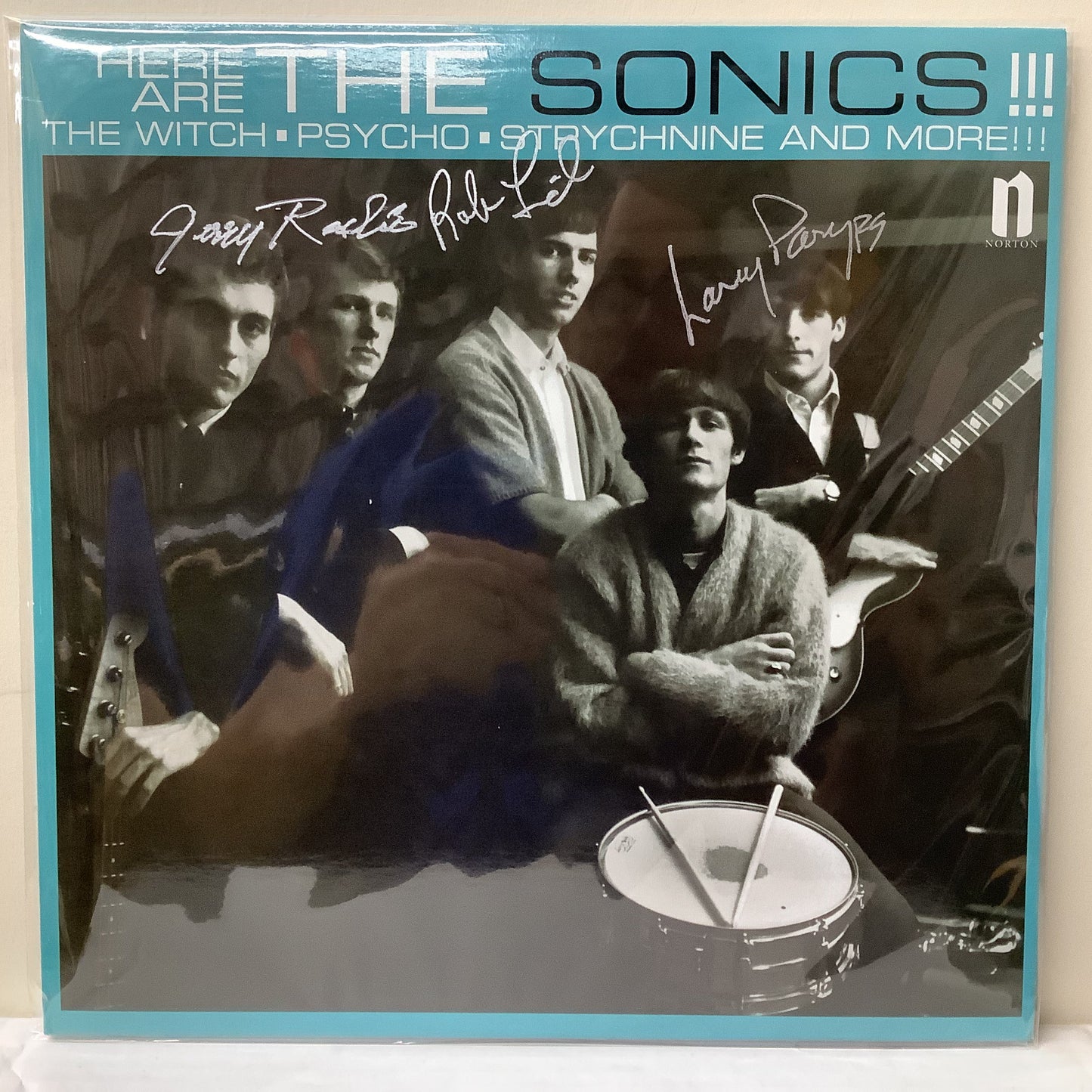 The Sonics - Here Are The Sonics - Autographed Norton LP Vinyl Record Hub