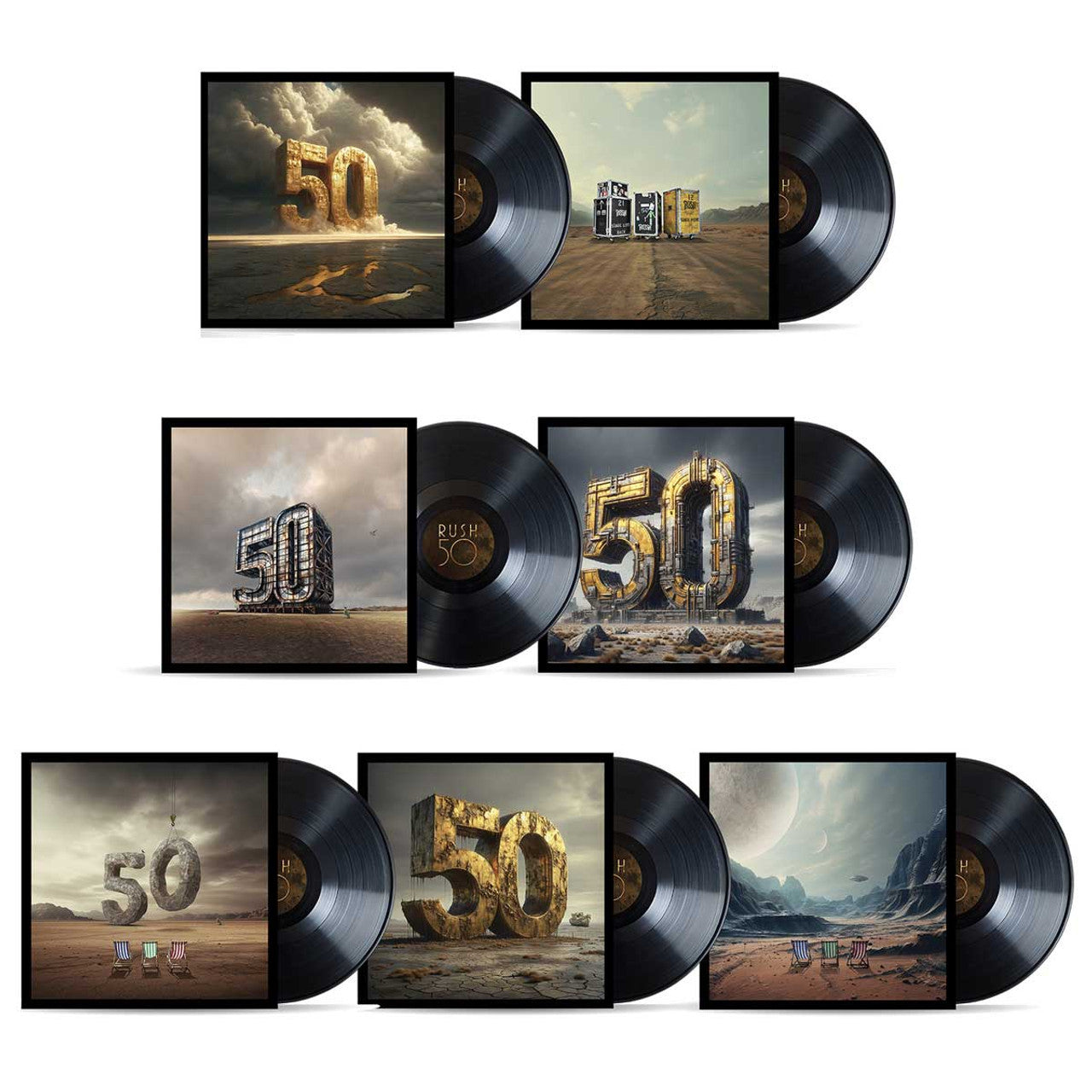 Rush - Rush 50 (Deluxe) - 7x LP & Book Box Set Vinyl Record Hub