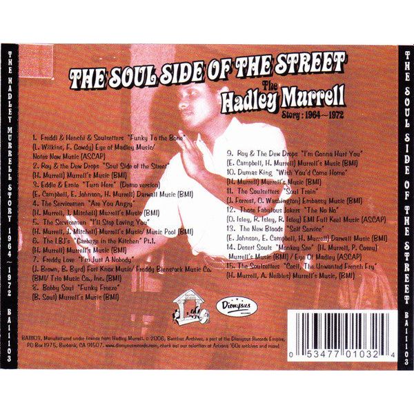 Various Artists - The Soul Side Of The Street (Hot Phoenix Soul Sides From The Vault Of Hadley Murrell) 1964-1972 - CD Vinyl Record Hub