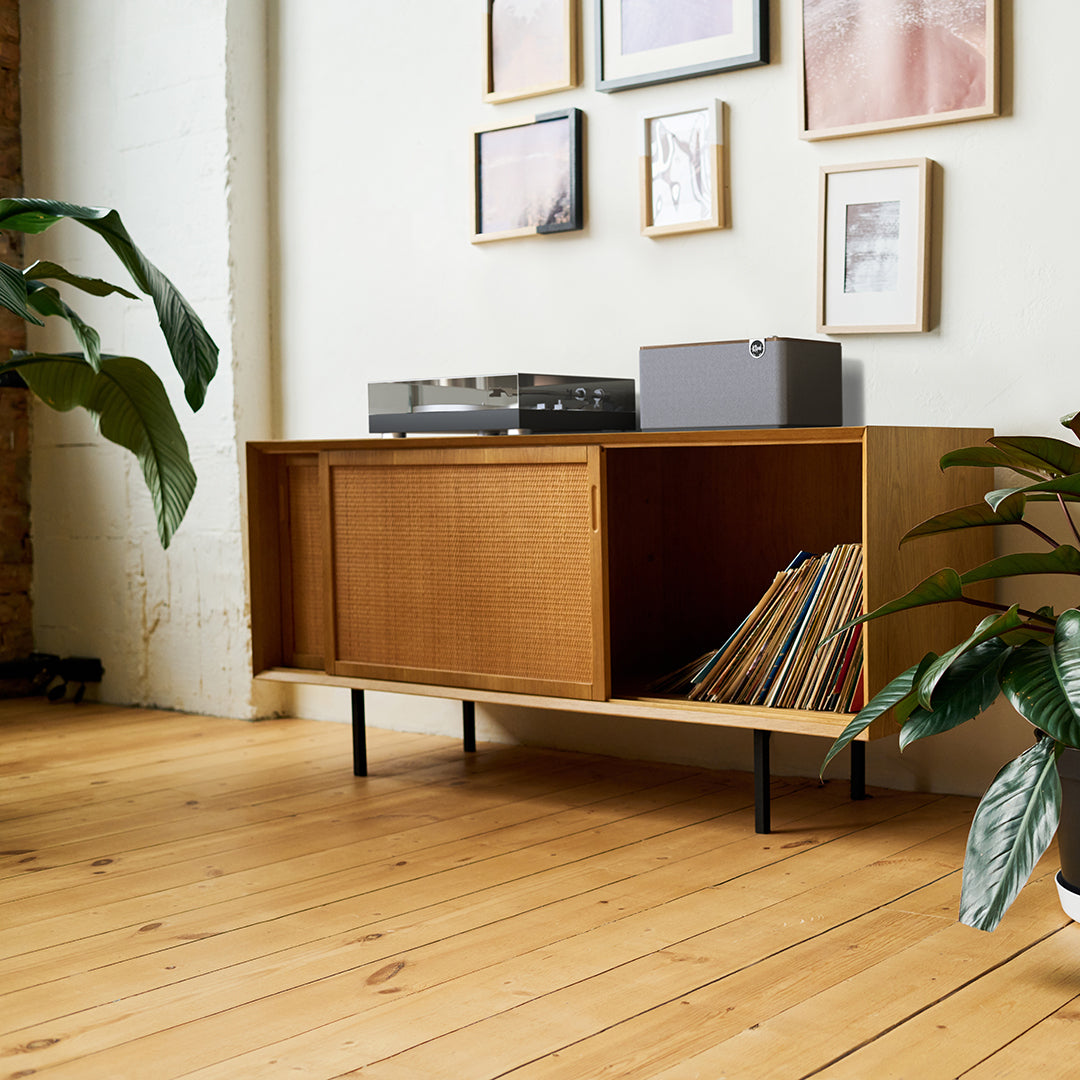 Klipsch - The Three Plus Multi-Source Tabletop Speaker Vinyl Record Hub
