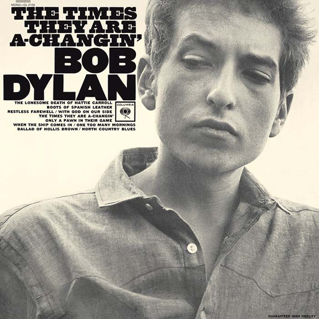 Bob Dylan - The Times They Are A-Changin' - Mono LP Vinyl Record Hub