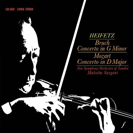 Heifetz-Sargent - Bruch: Concerto in G Minor/Mozart: Concerto in D Major - Analogue Productions LP Vinyl LP Hub