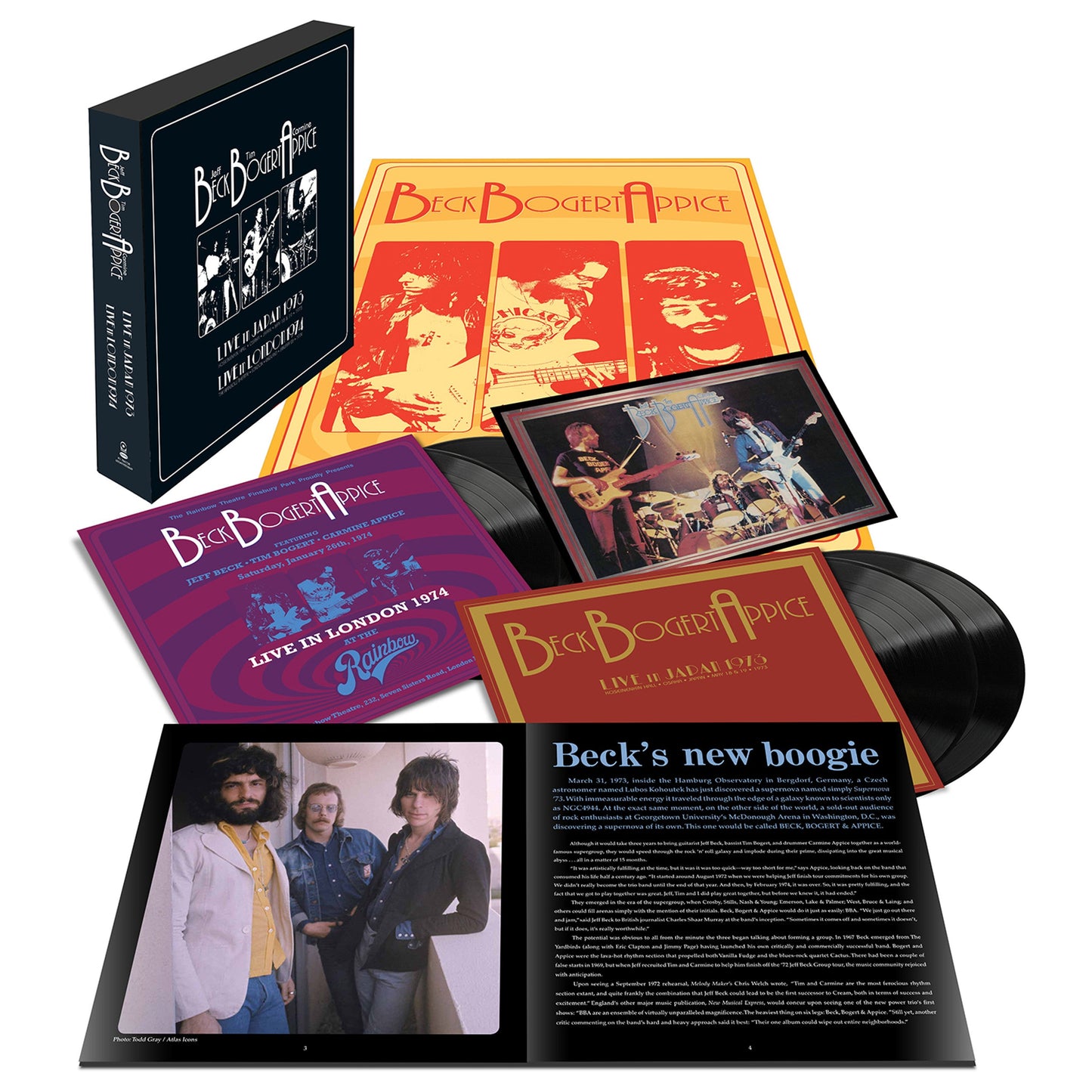 Beck Bogert & Appice - Live 1973 & 1974 - Box Set LP Vinyl Record Hub