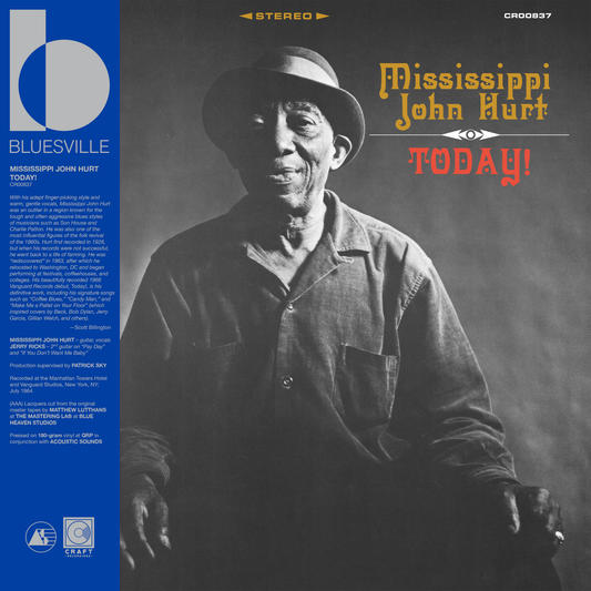 Mississippi John Hurt - Today! - Bluesville Acoustic Sound Series LP Vinyl Record Hub