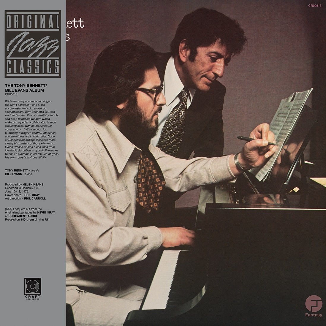 Tony Bennett & Bill Evans - The Tony Bennett Bill Evans Album - OJC LP Vinyl Record Hub