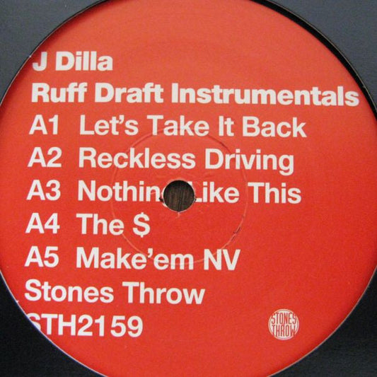 J Dilla - Ruff Draft Beats (Instrumentals) - LP Vinyl Record Hub