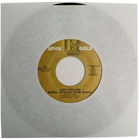7 Inch 45 RPM Paper Record Sleeve 100 Count White Vinyl LP Hub