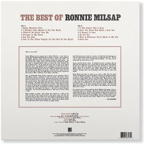 Ronnie Milsap - The Best of Ronnie Milsap - LP Vinyl Record Hub