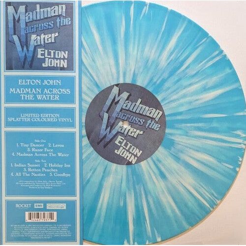 Elton John - Madman Across The Water (Light Blue Splatter) - LP Vinyl Record Hub