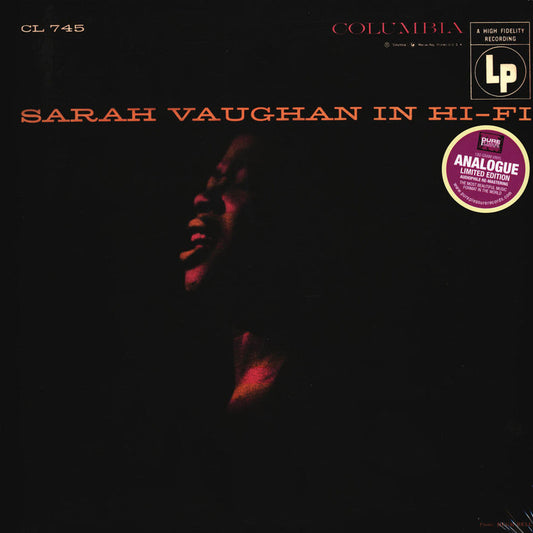 Sarah Vaughan - Sarah Vaughan In Hi-Fi - Pure Pleasure LP Vinyl LP Hub