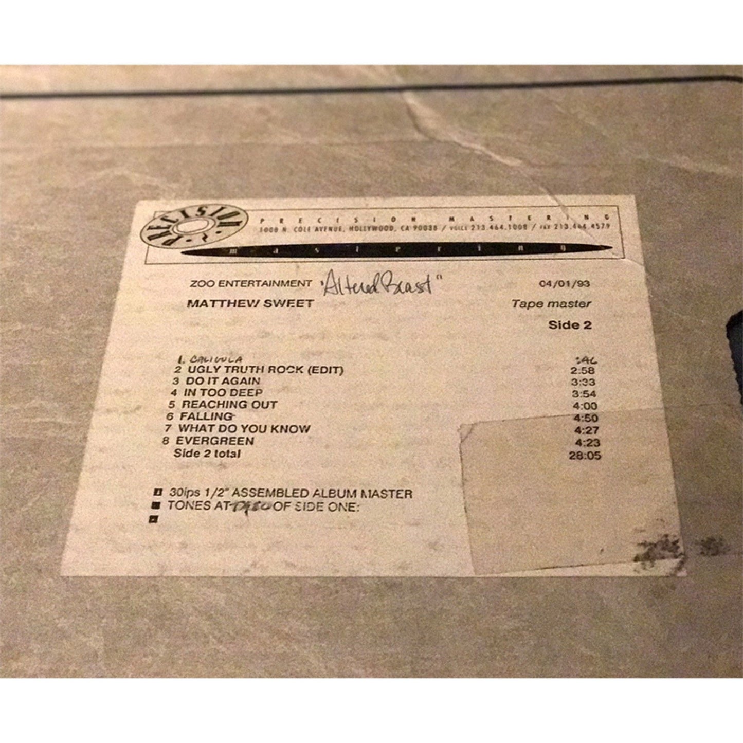 Matthew Sweet - Altered Beast -Intervention Records SACD Vinyl Record Hub
