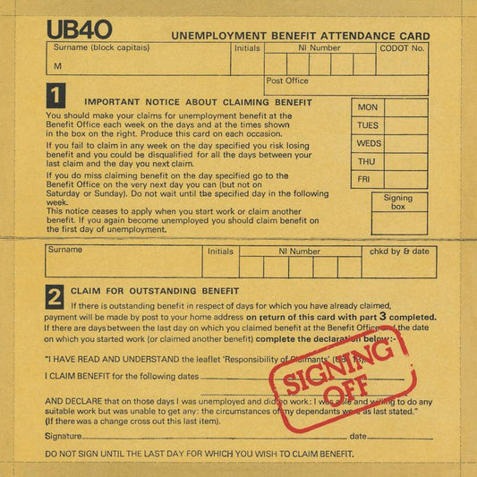 UB40 - Signing Off - LP Vinyl Record Hub