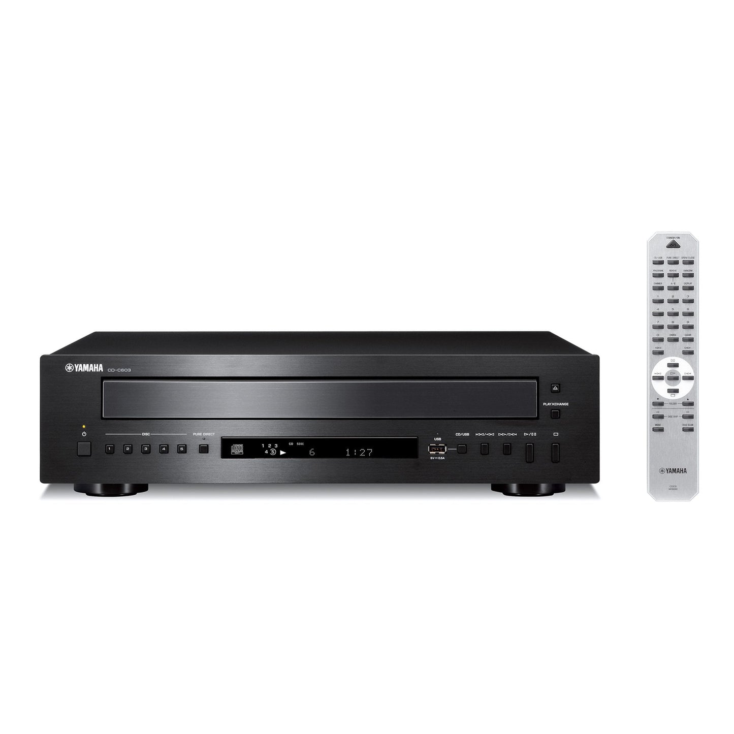 Yamaha - CD-C603 5-Disc CD Changer Vinyl Record Hub