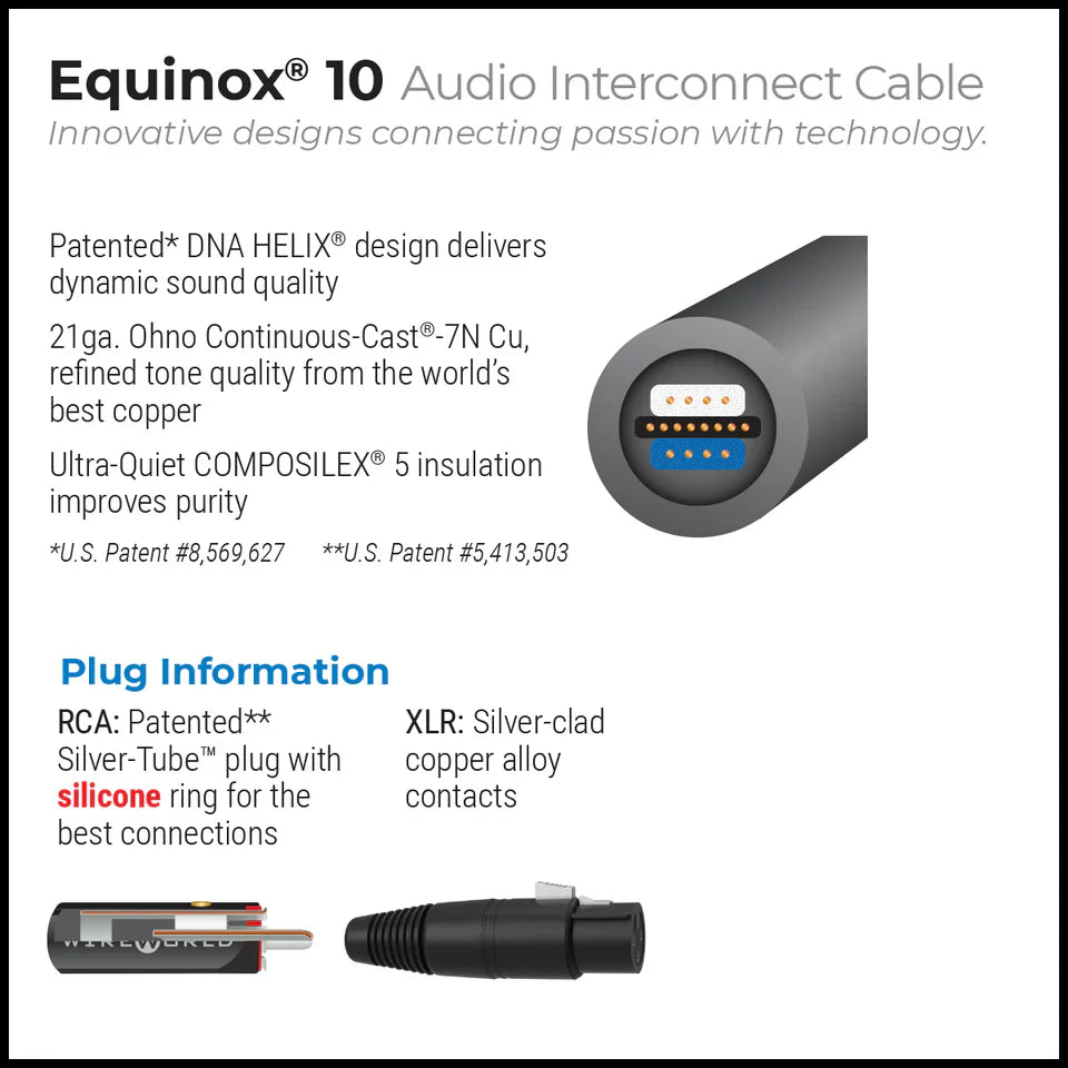Wireworld - Equinox® 10 Audio Interconnect Cable Vinyl Record Hub