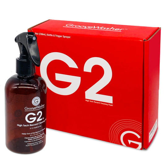 Groovewasher - G2 High Tech Record Cleaning Fluid 8 Oz Refill Bottle Vinyl LP Hub