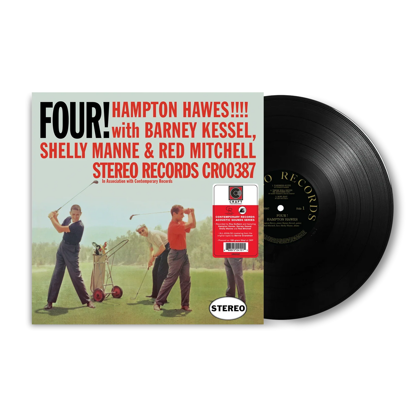 Hampton Hawes - Four! With Barney Kessel, Shelly Manne & Red Mitchell - Contemporary LP Vinyl Record Hub