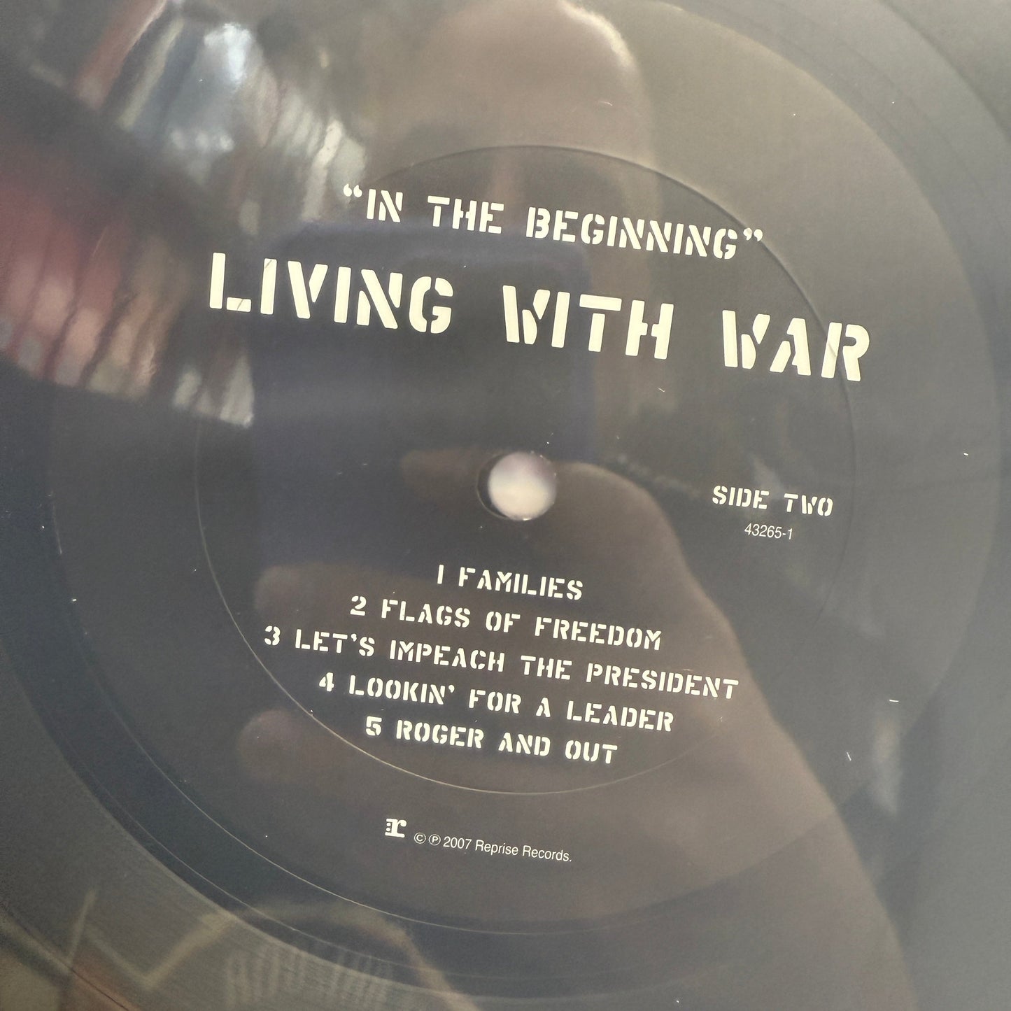 Neil Young - Living With War "In The Beginning" - LP Vinyl Record Hub