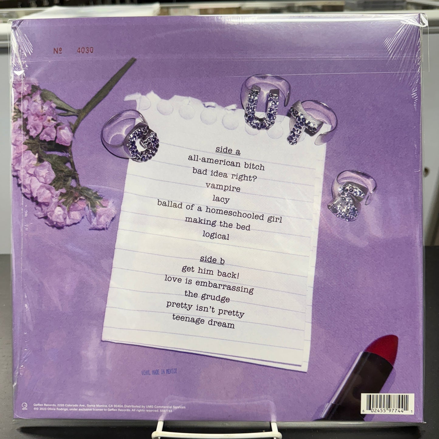 Olivia Rodrigo - Guts - Autographed LP Vinyl Record Hub