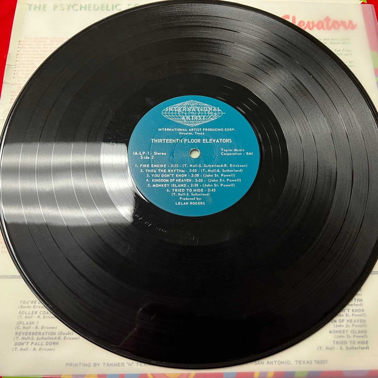 The 13th Floor Elevators - The Psychedelic Sounds Of - Stereo LP Vinyl Record Hub
